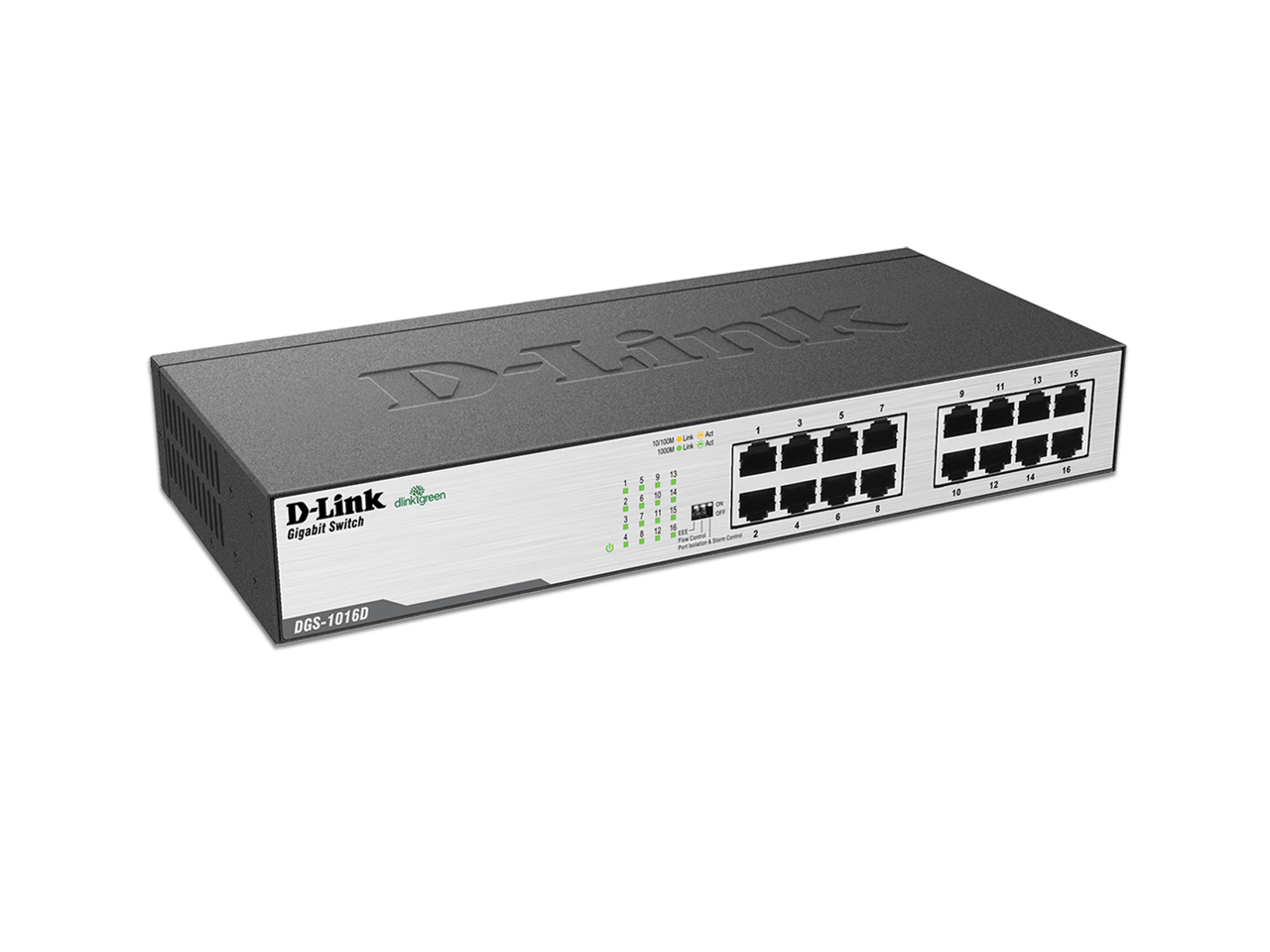 D-Link DGS-1016D Unmanaged Desktop/Rackmount Switch