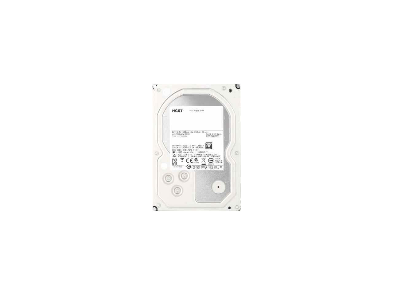 HGST Ultrastar 7K6000 HUS726040ALE610 (0F23005) 4TB 7200 RPM 128MB Cache SATA 6.0Gb/s 3.5" Enterprise Hard Drive Bare Drive