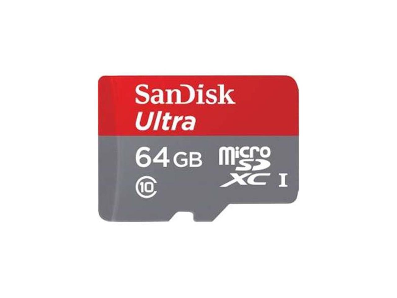 SanDisk 64GB microSDXC Flash Memory Model SDSQUNC-064G-AN6MA