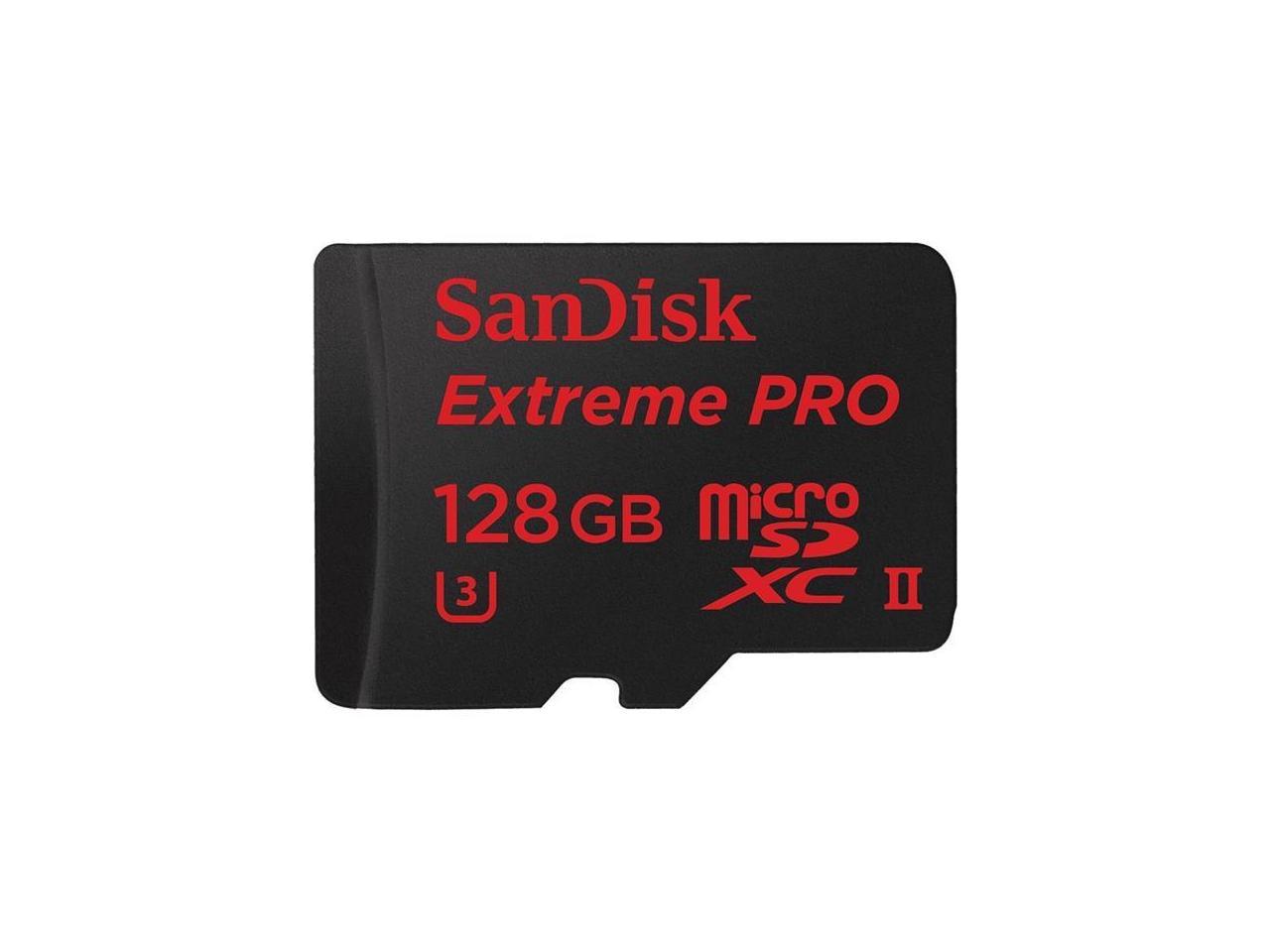SanDisk Extreme Pro 128GB microSDXC Class 10 UHS-II U-3 Card w/USB 3.0 Reader