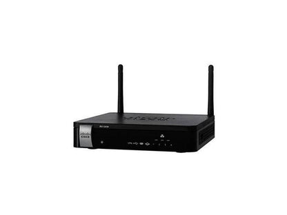 Cisco RV130W IEEE 802.11n Ethernet Wireless Router - 2.40 GHz ISM Band - 2 x Antenna(2 x External) - 54 Mbit/s Wireless Speed - 4 x Network Port - 1 x Broadband Port - Gigabit Ethernet - VPN Supported