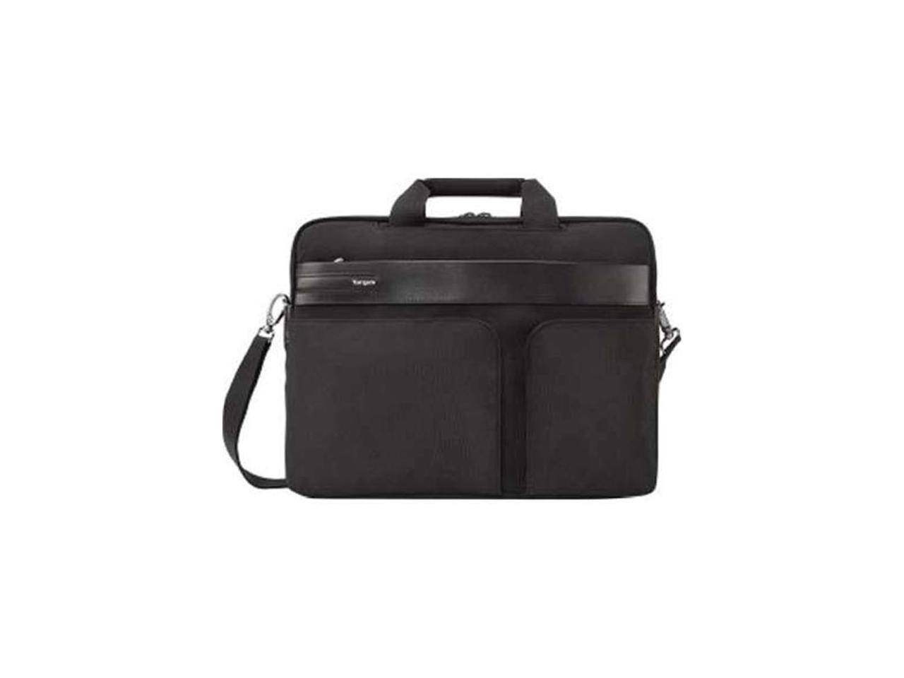 Targus Lomax Carrying Case (Briefcase) for 16" Notebook, Ultrabook, Accessories, Document, iPad, Tablet, Digital Text Reader - Black