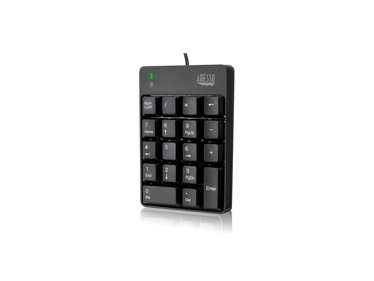 Adesso AKB-601UB - USB Spill Resistant 18-Key Numeric Keypad