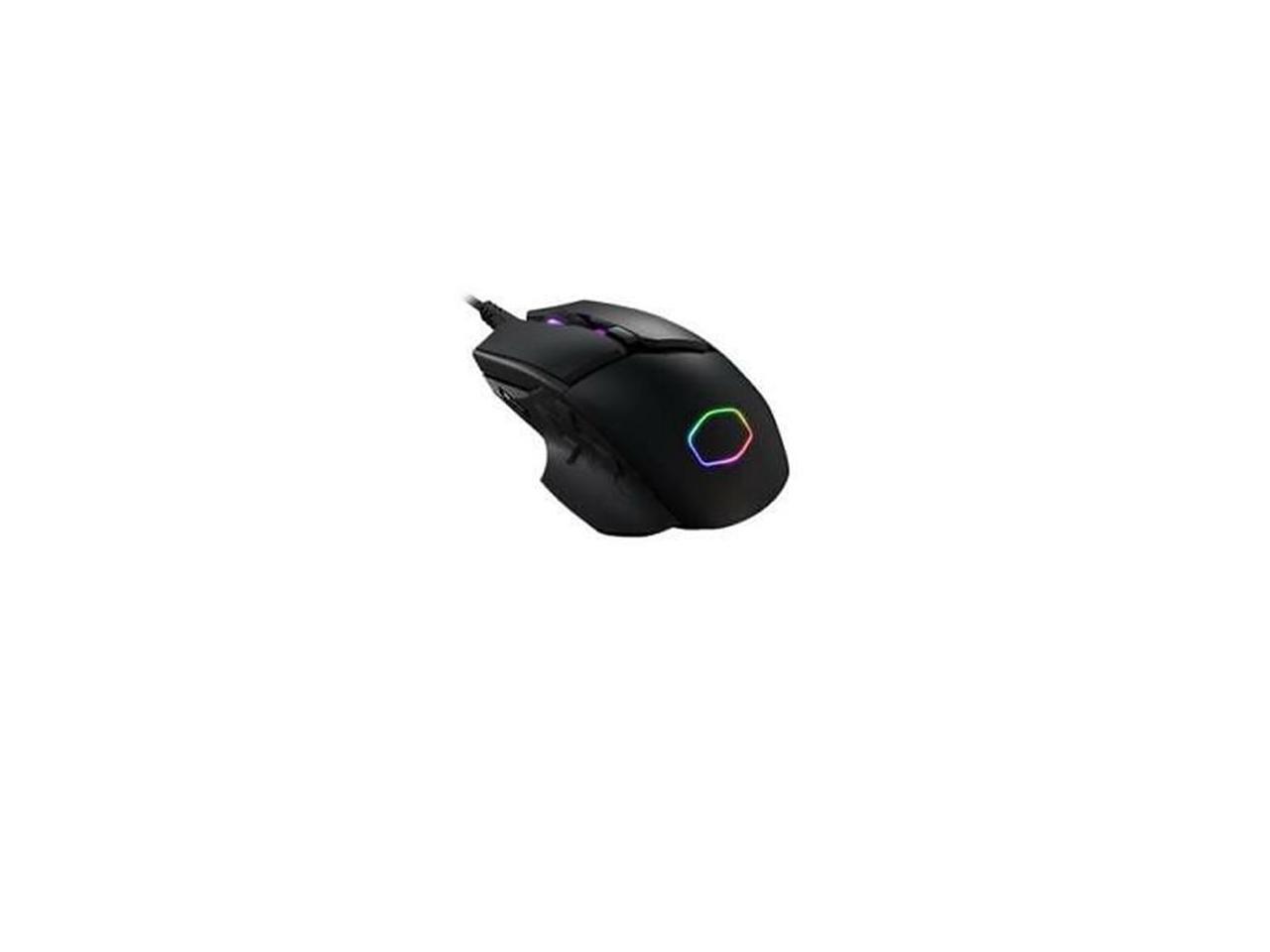 Cooler Master MM830 Gaming Mouse with 24, 000 DPI Sensor, Hidden D-Pad Buttons, 4-Zone RGB, and Precision Wheel