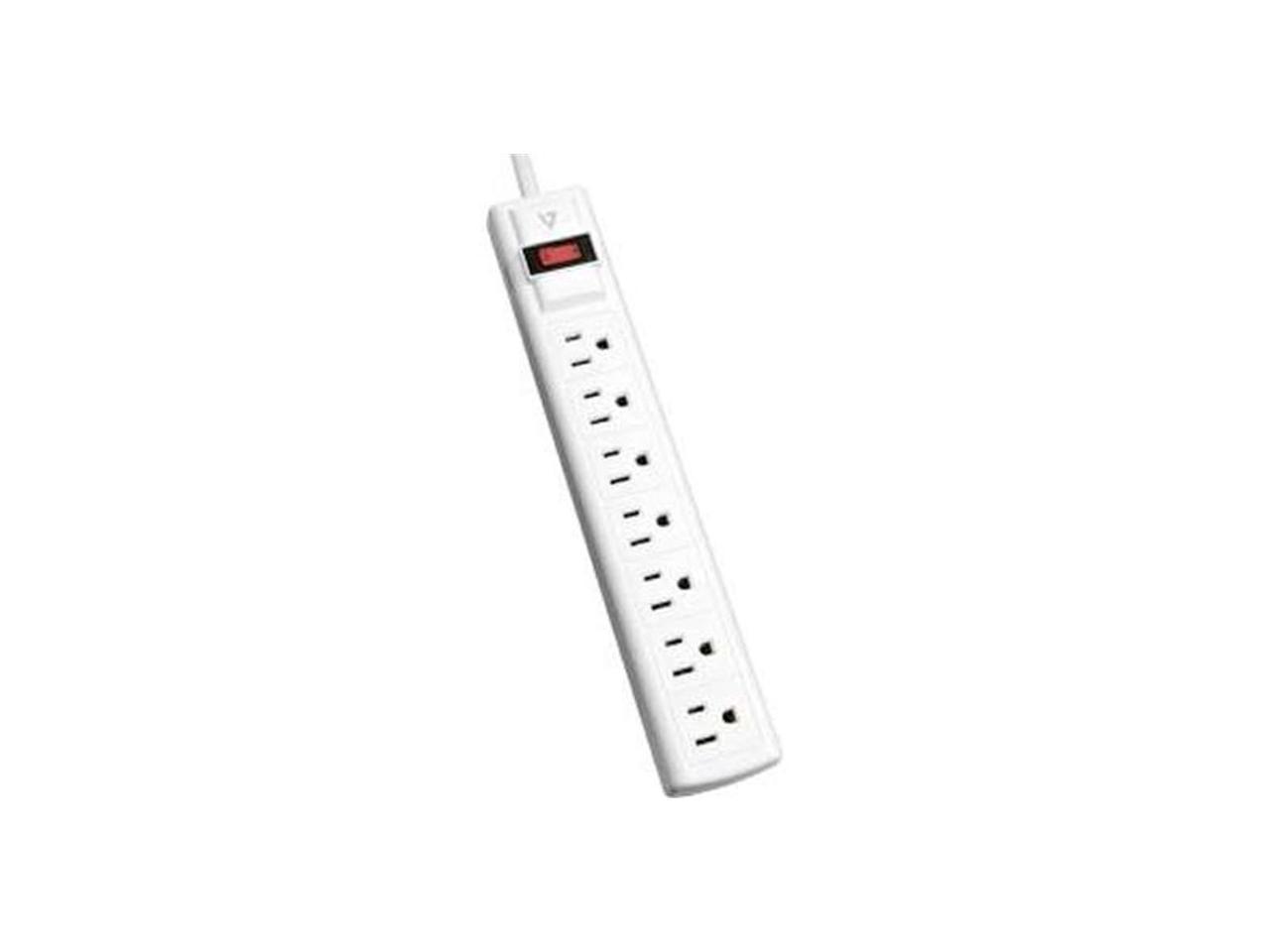 V7 4-Outlet Home/Office Surge Protector 450 Joules Black SA0414B9N6