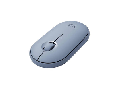 Logitech PEBBLE M350 910-005773 Blue Grey 3 Buttons 1 x Wheel Dual (RF / Bluetooth Wireless) Optical 1000 dpi Mouse