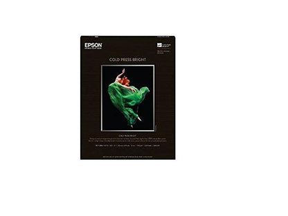 Epson Fine Art Paper - Letter - 8.50" x 11" - 340 g/m? - Textured, Matte - 96% Brightness - 25 / Pack - Bright White