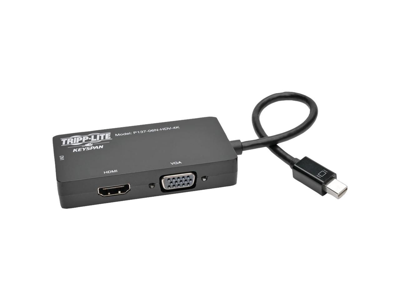 Tripp Lite 6In Mini Displayport To Vga / Dvi / Hdmi Adapter Converter 4Kx 2K 6"