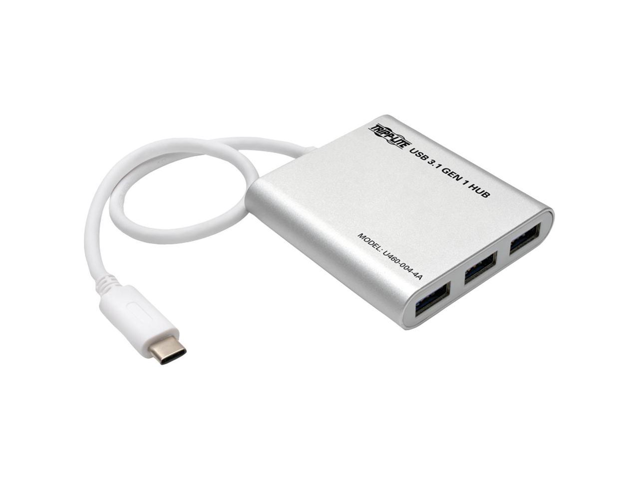 Tripp Lite 4-Port Portable USB 3.1 Gen 1 USB Type-C USB-C Hub Tablet Laptop (U460-004-4A)