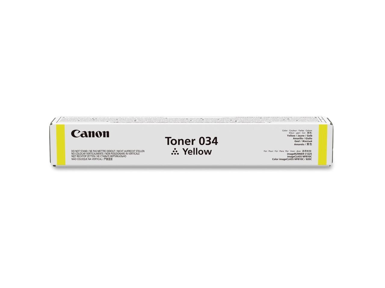 CANON USA 9451B001 CANON CARTRIDGE 034 YELLOW TONER - FOR IMAGECLASS MF820CDN AND MF810CDN - FULL Y