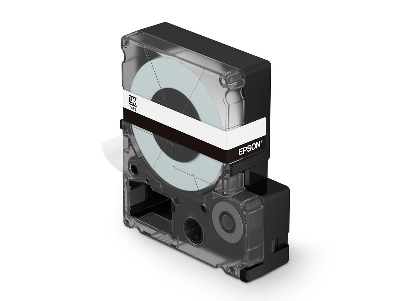 Epson LabelWorks Standard LK Tape Cartridge ~1/4" Black on White