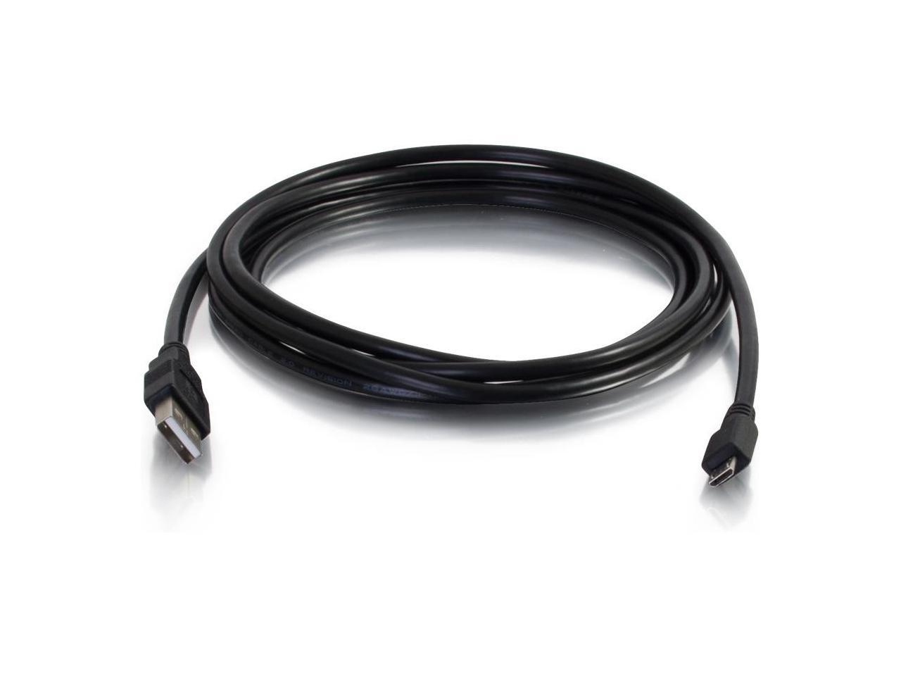 C2G 27395 15FT USB 2.0 A TO MICRO-B CABLE M/M - BLACK (4.6M)