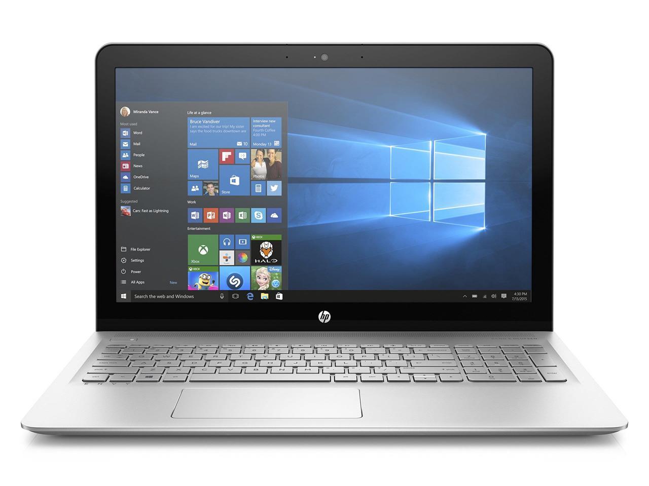 HP 15-as120nr 15.6" Touchscreen Envy Notebook - Intel Core i7-7500U 2 Core 2.70 GHz, 12 GB DDR4 SDRAM, 256 GB SSD, Windows 10 - Silver
