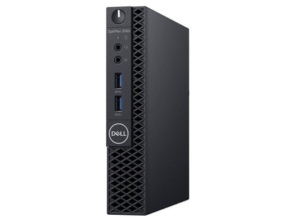 DELL Desktop Computer OptiPlex 3060 (XKF5K) Intel Core i5 8th Gen 8500T (2.10 GHz) 8 GB DDR4 256 GB M.2 SATA SSD Intel UHD Graphics 630 Windows 10 Pro 64-bit