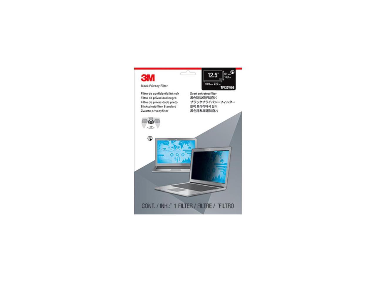 3M TF125W9B Touch Privacy Filter for 12.5" Widescreen Laptop - Standard Fit