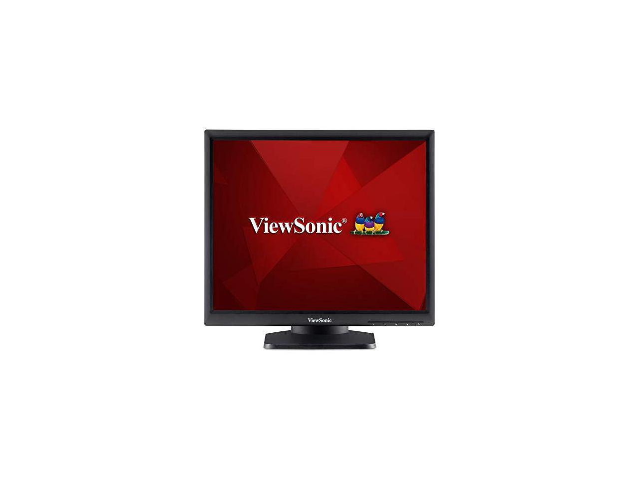 ViewSonic TD1711 17" SXGA 1280 x 1024 60Hz HDMI VGA Built-in Speakers USB 2.0 Hub Backlit LED Resistive Touchscreen Monitor