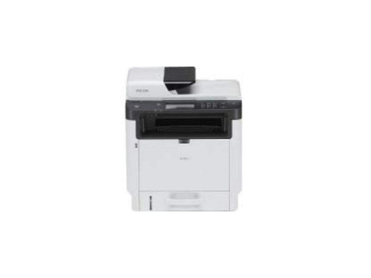 Ricoh SP 330SFN Laser Multifunction Printer - Monochrome - Plain Paper Print - Desktop - Copier/Fax/Printer/Scanner - 34 ppm Mono Print - 1200 x 1200 dpi Print - Automatic Duplex Print - 1 x Automatic