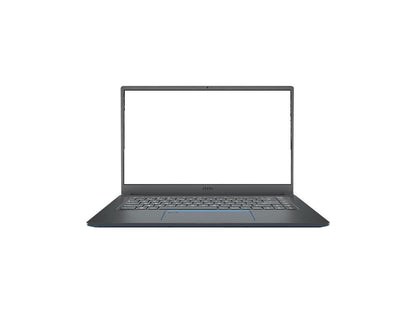 MSI PS63 Modern 15.6" Notebook - 1920 x 1080 - Core i5 i5-8265U - 8 GB RAM - 512 GB SSD - Gray with Blue Diamond Cut - Windows 10 Home - Intel - In-plane Switching (IPS) Technology - Bluetoot