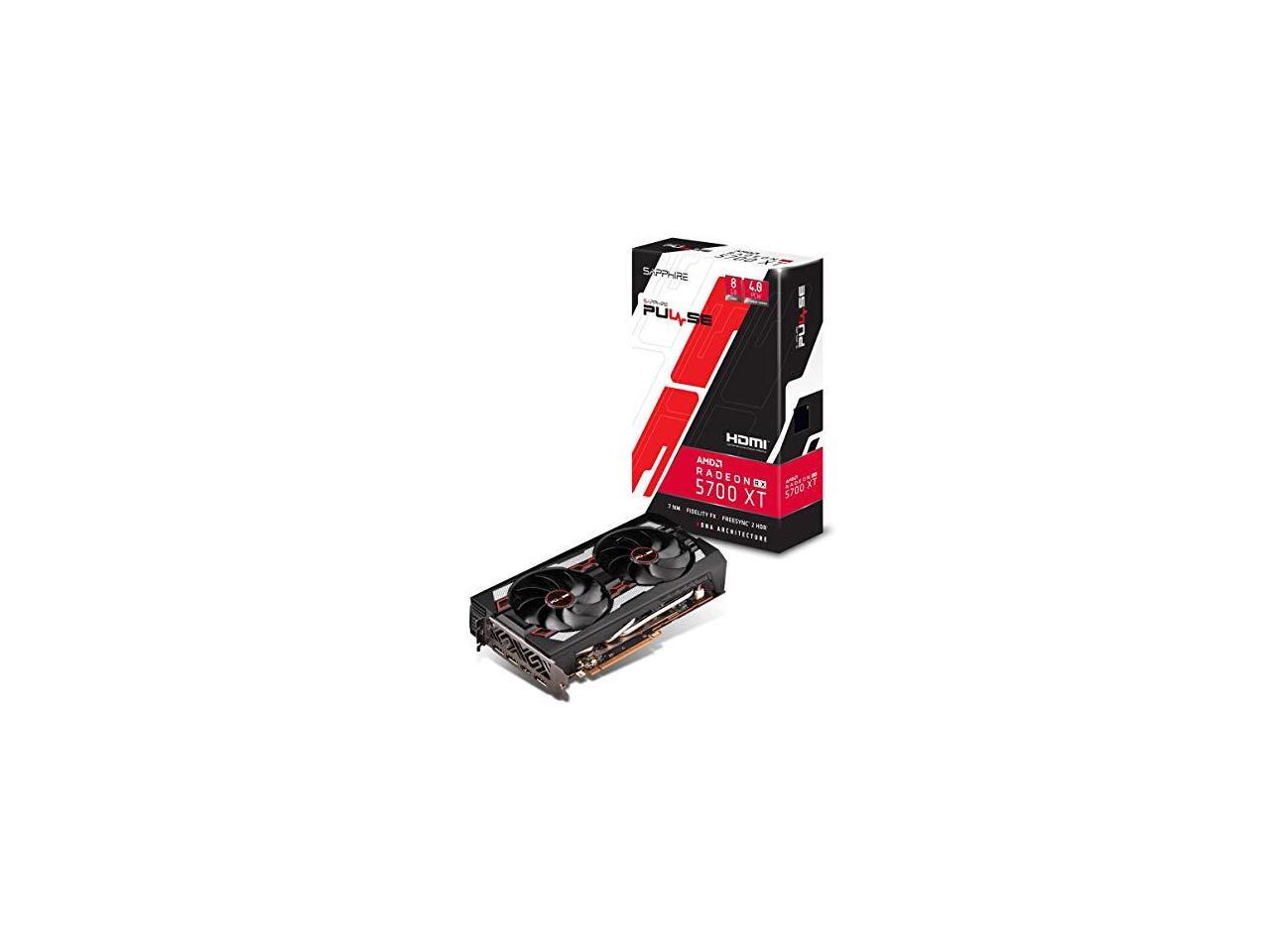 Sapphire 11293-01-20G PULSE AMD Radeon RX 5700 XT 8GB GDDR6 HDMI/3DisplayPort PCI-Express 4.0 Video Card