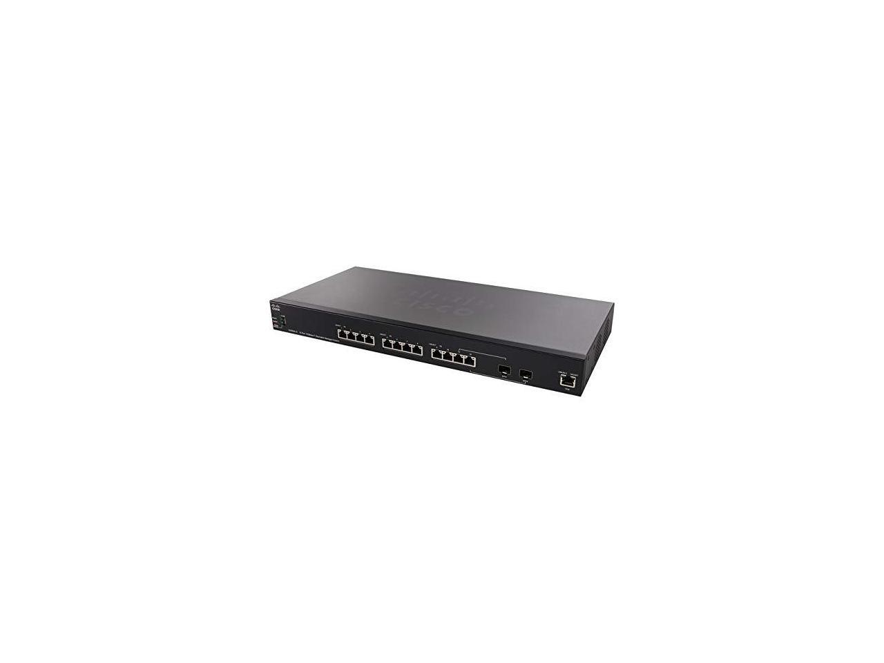 Cisco - SX350X-12-K9-NA - Cisco SX350X-12 12-Port 10GBase-T Stackable Managed Switch - 12 Ports - Manageable - 2 Layer