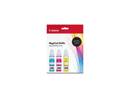 Canon GI-290 Cyan/Magenta/Yellow Ink Bottle Value Pack #1596C005