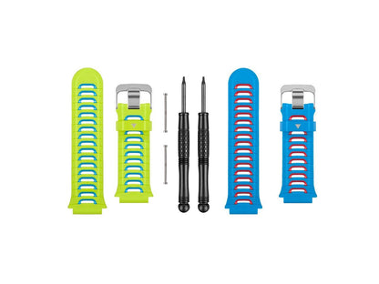 Garmin Accessory Band Kit Green Blue and Blue Red Wrist Bands for 920XT