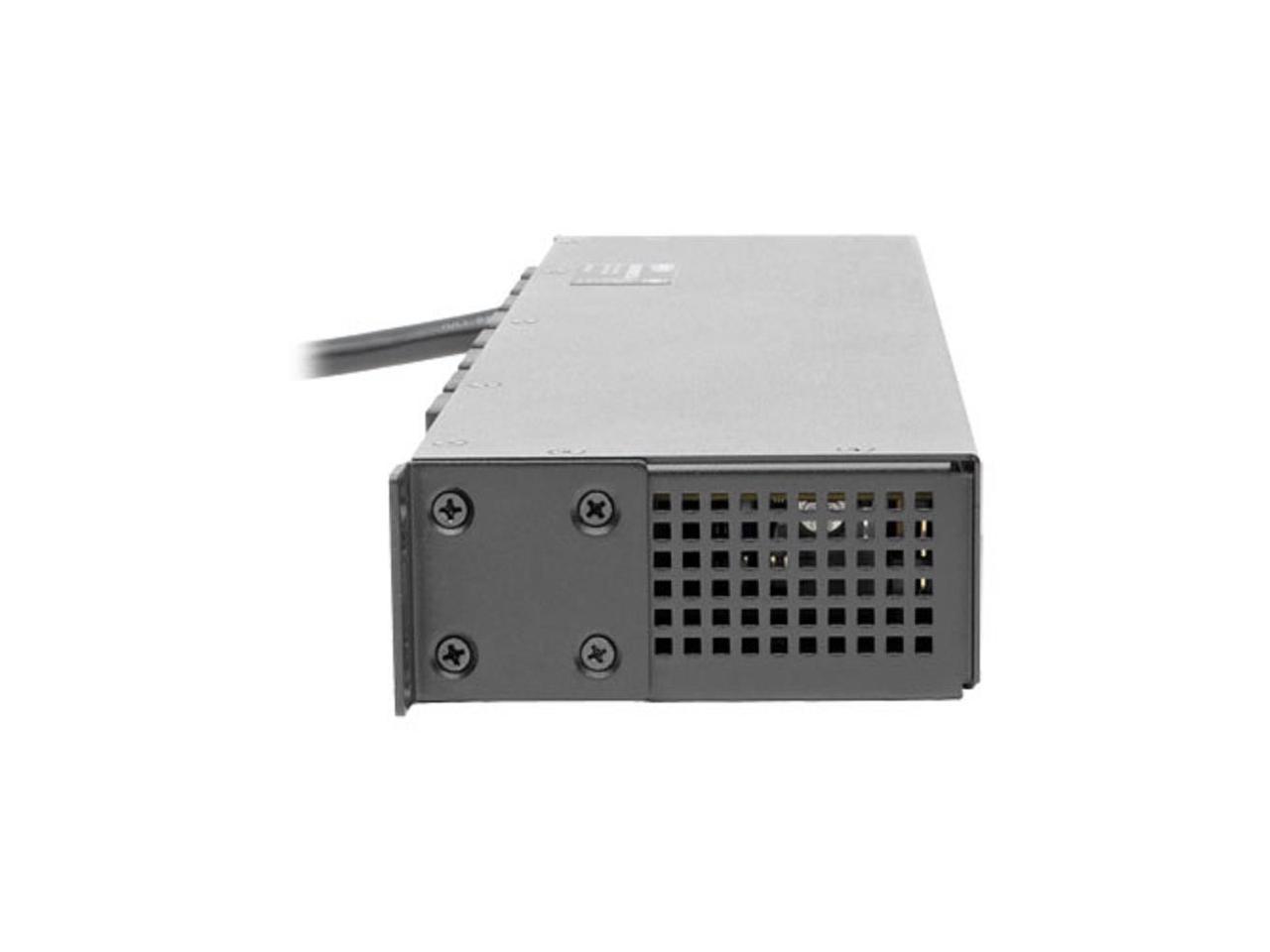 Tripp Lite 1.9kW Single-Phase Switched PDU, LX Platform Interface, 120V Outlets (8 x 5-15/20R), NEMA L5-20P, 12.0 Feet Cord, 1U Rack, TAA (PDUMH20NET2LX)