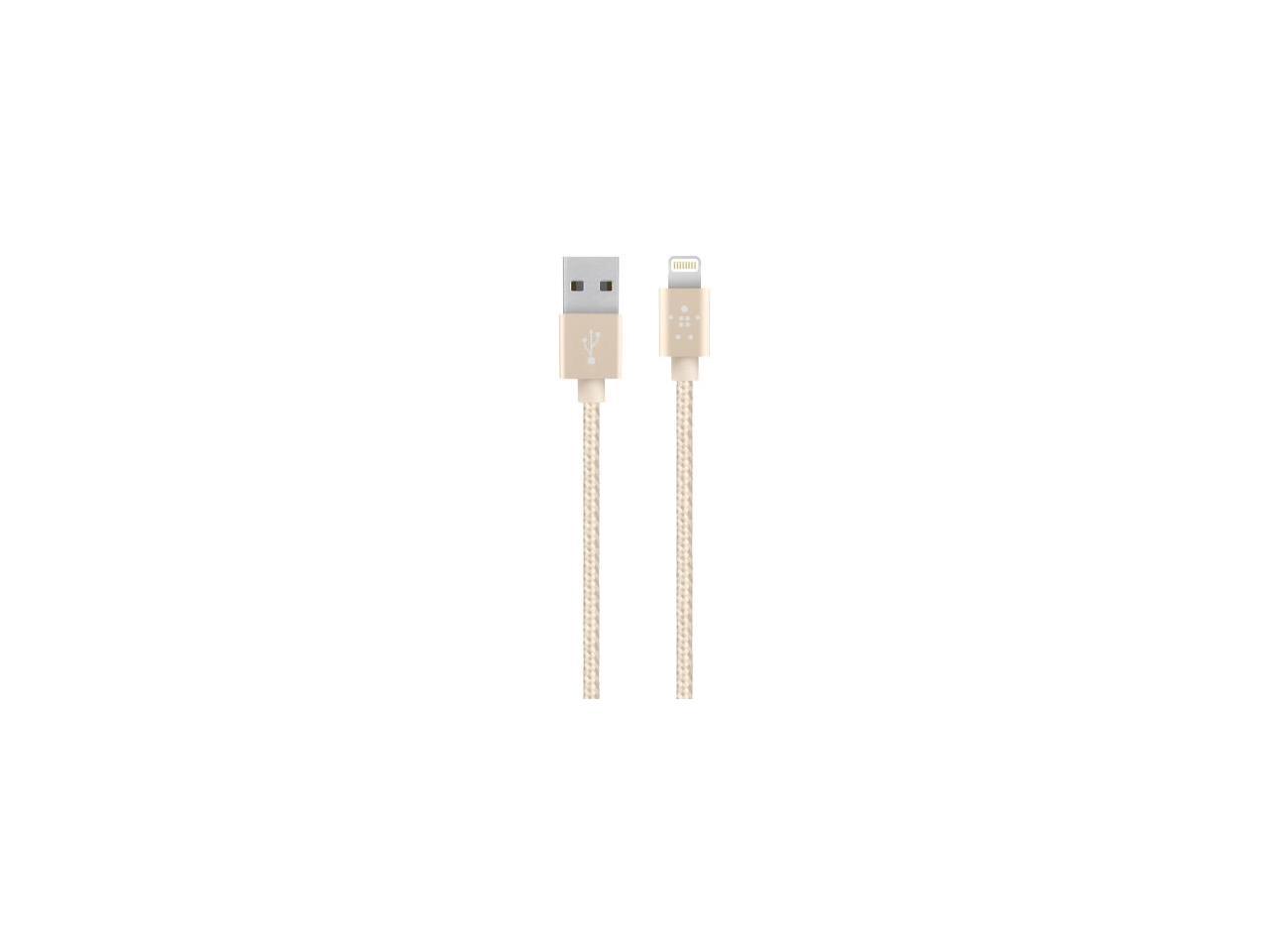 BELKIN BEL65633 4 MIXIT METALLIC LIGHTNING TO USB CABLE GOLD