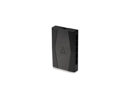 arctic case fan hub - 10-fold pwm fan distributor with sata power - black, acfan00175a