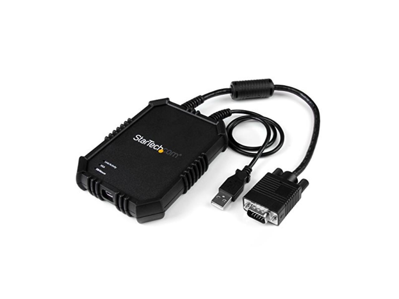 StarTech.com NOTECONS02X Laptop to Server KVM Console - Rugged USB Crash Cart Adapter with File Transfer and Video Capture