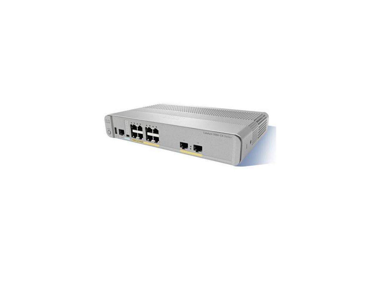 CISCO Catalyst 3560-CX WS-C3560CX-8PT-S Managed PD PSE Switch 8 GE PoE+, Uplinks: 2 x 1G Copper (Cisco UPOE Powered Input), IP Base