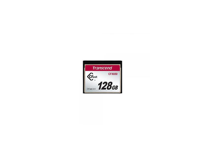 Transcend 128 GB CFast Card - 500 MB/s Read - 250 MB/s Write - 650x Memory Speed - 3 Year Warranty