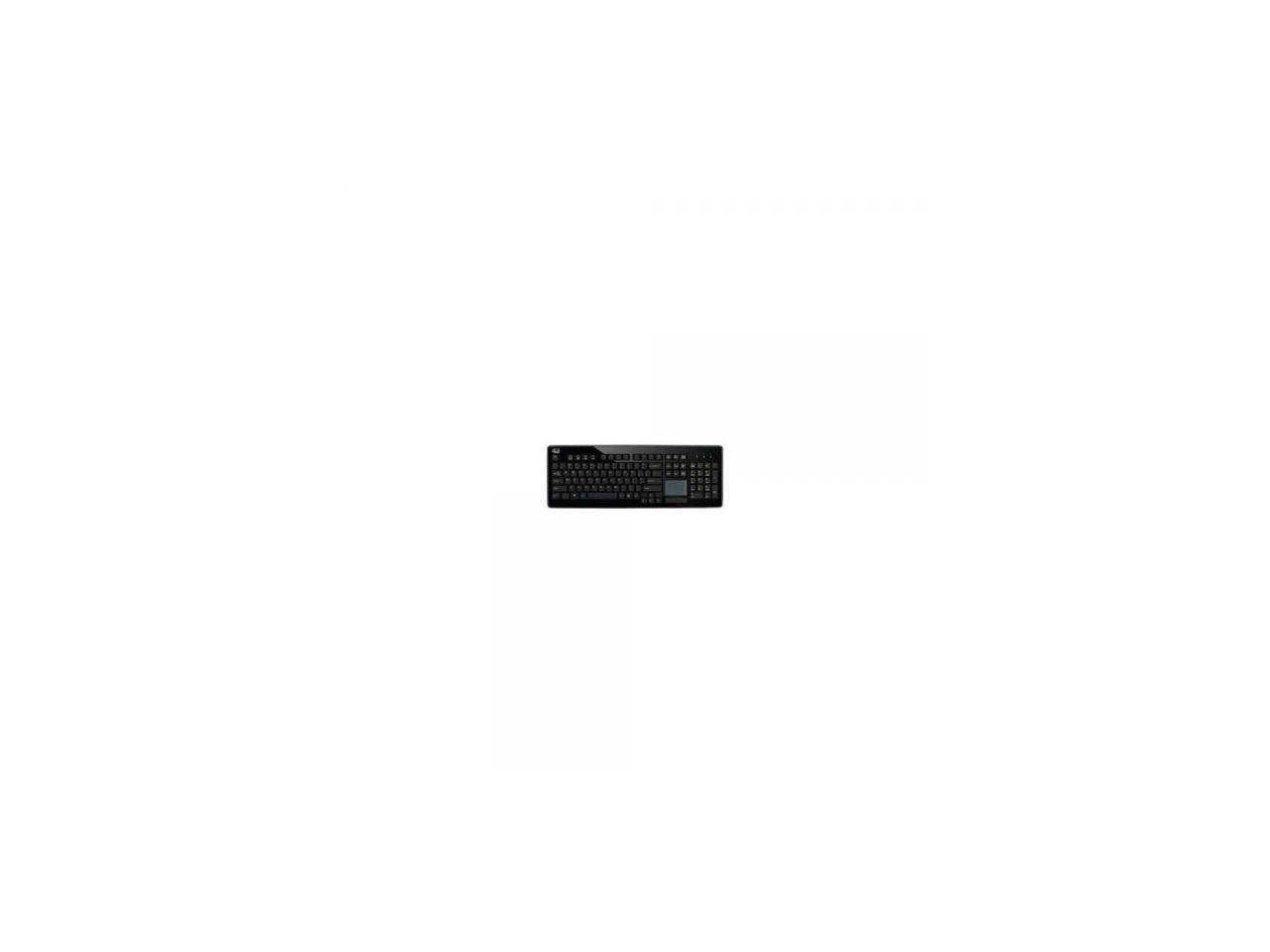 adesso wkb-4400ub 104key usb wireless touchpad keyboard blk pc ez connect tact key