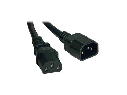 Tripp Lite Heavy-Duty Power Extension Cord, 15A, 14AWG (IEC-320-C14 to IEC-320-C13), 3-ft