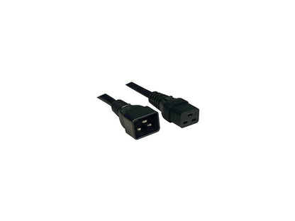 Tripp Lite Heavy-Duty Power Extension Cord, 15A, 14 AWG (IEC-320-C19 to IEC-320-C20), 3 ft. (1 m) (P036-003-15A)