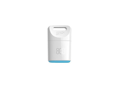 Silicon Power 8GB Silicon Power Touch T06 Compact USB Flash Drive White Model SP008GBUF2T06V1W