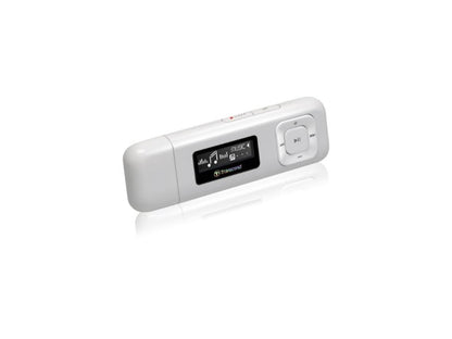 8GB Transcend USB Digital MP3 Music Player, FM Radio and a Voice Recorder MP330 (White) Model TS8GMP330W