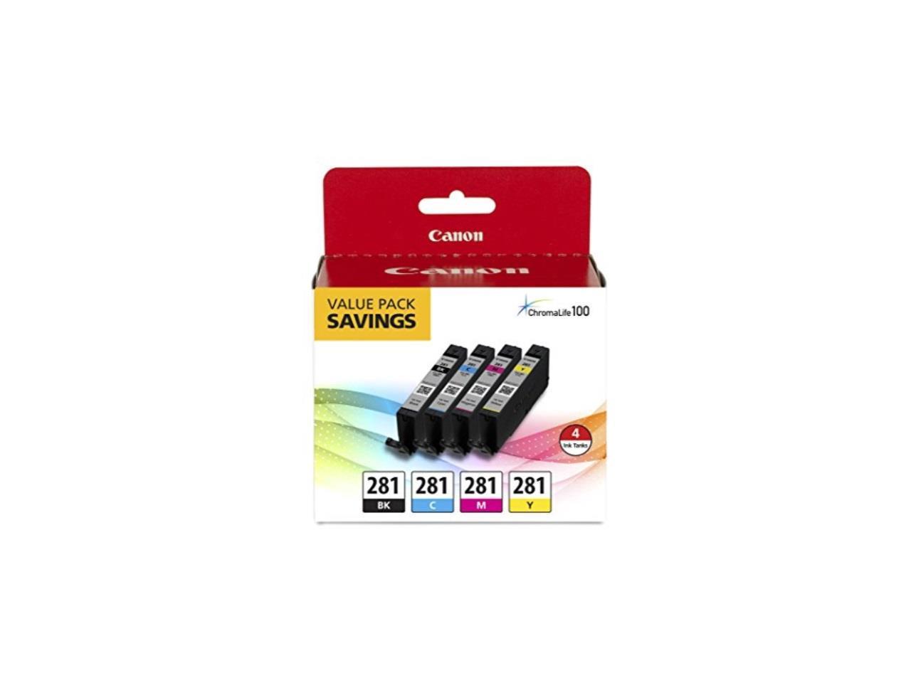 Canon Cli-281 Ink Cartridge - Black Cyan Magenta Yellow