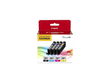 Canon Cli-281 Ink Cartridge - Black Cyan Magenta Yellow