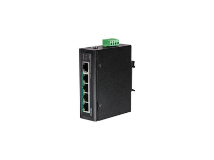 TRENDnet 5-Port Industrial Fast Ethernet PoE+ DIN-Rail Switch