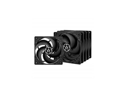 ARCTIC P12 PWM PST (5 Pack) - 120 mm Case Fan, PWM Sharing Technology (PST), Pressure-optimised, Value Pack, Very quiet motor, Computer, 200-1800 RPM - Black