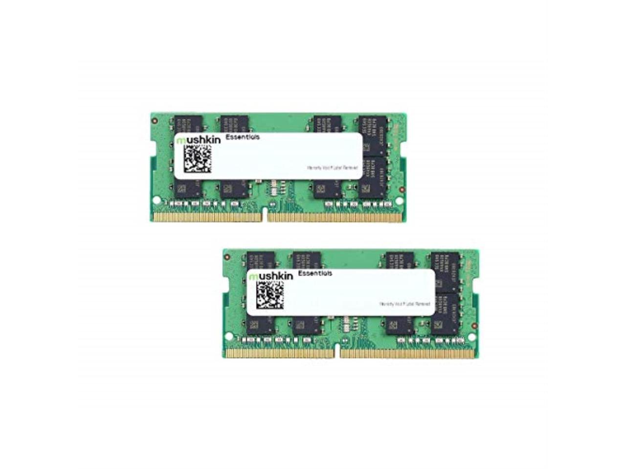 Mushkin Essentials 64GB (2x32GB) DDR4 SODIMM PC4-2666 PC4 19200 Notebook Memory