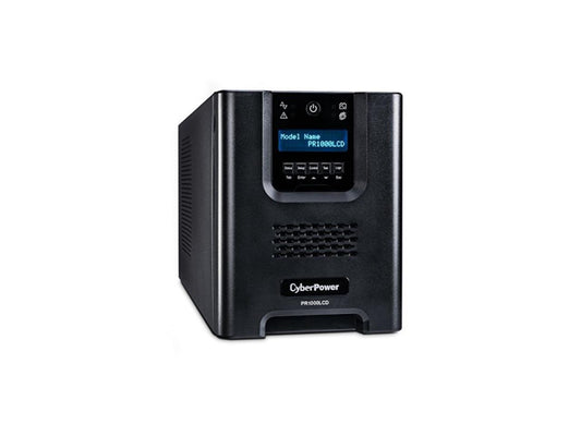 cyberpower pr1000lcd smart app sinewave ups system, 1000va/700w, 8 outlets, avr, minitower