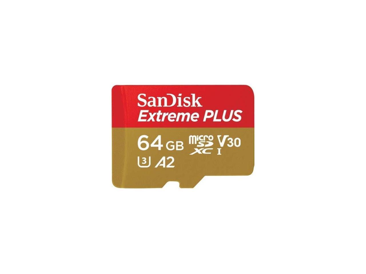 SanDisk Extreme PLUS 64 GB microSDXC Memory Card