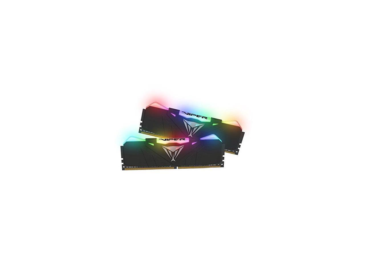 Patriot Viper RGB 16GB (2 x 8GB) 288-Pin DDR4 SDRAM DDR4 3600 (PC4 28800) Intel XMP 2.0 Desktop Memory Model PVR416G360C7K
