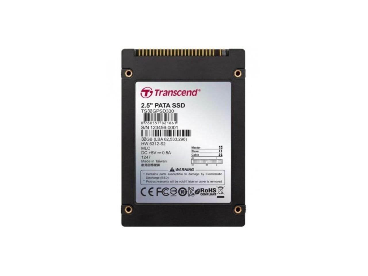 Transcend Psd330 32 Gb Solid State Drive - 2.5" Internal - Ide