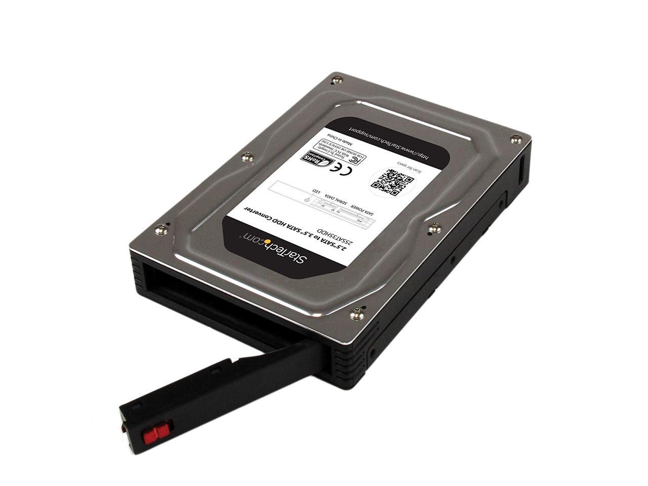 StarTech.com 25SAT35HDD 2.5â€? to 3.5â€? SATA Aluminum Hard Drive Adapter Enclosure SSD / HDD Height up to 12.5mm - 2.5in to 3.5in SATA SSD/HDD Converter