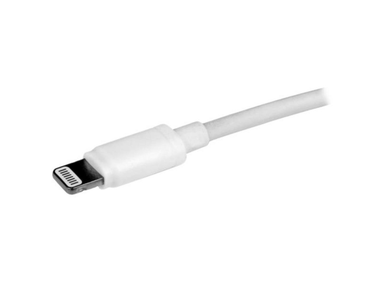 StarTech USBLT2PCARW Dual Port Car Charger w/ Apple 8-pin Lightning Connector & USB Port – High Power (21W / 4.2A) - Dual iPad Car Charger