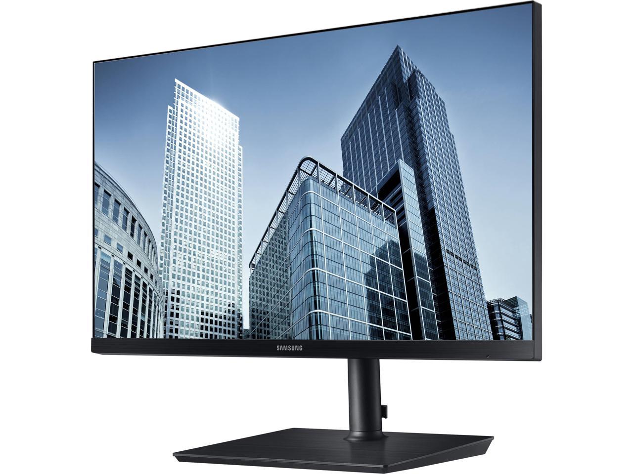 Samsung S24H850QFN 24" (23.8" Actual size) Quad HD 2560 x 1440 2K Resolution 5ms DisplayPort USB Type-C HDMI AMD FreeSync Flicker-Free LED Backlit LCD Monitor
