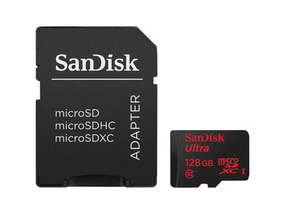 SanDisk Ultra 128GB Secure Digital Extended Capacity (SDXC) Memory (Flash Memory) Model SDSDUNC-128G-AN6IN